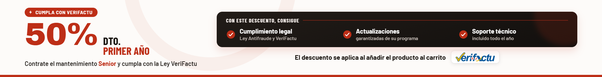 Oferta Veri*factu 50% Descuento