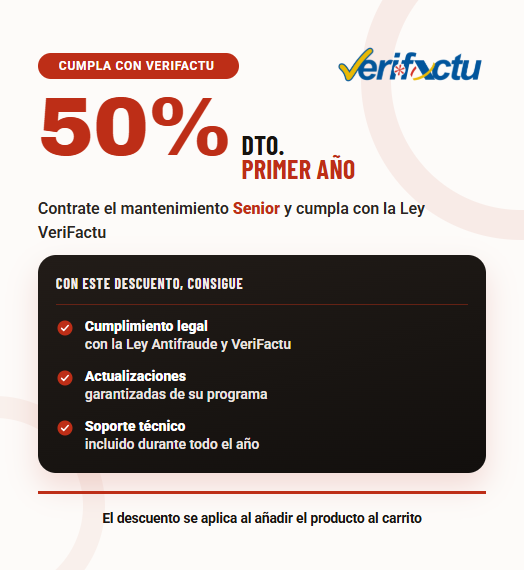 Oferta Veri*factu 50% Descuento