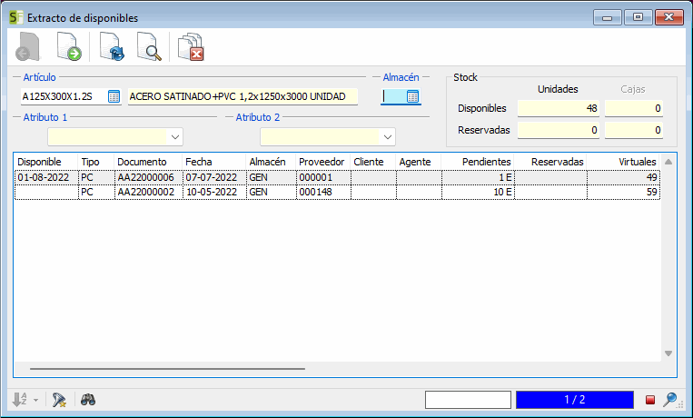 ExtractoDisponibles